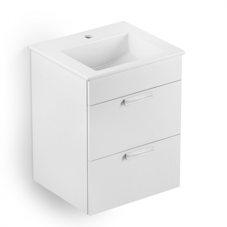 Gabinete integrado com gaveta e lavatório - 45x43 cm