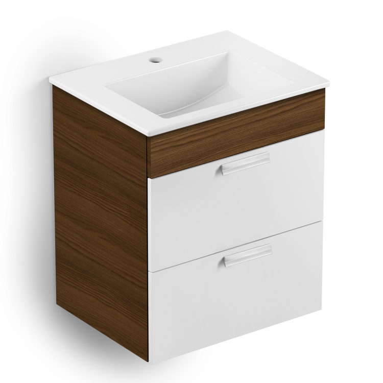 Gabinete integrado com gaveta e lavatório - 55x43 cm