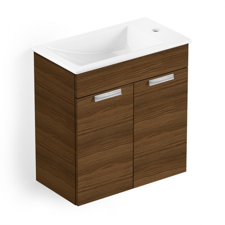 Gabinete integrado com portas e lavatório - 60x34 cm